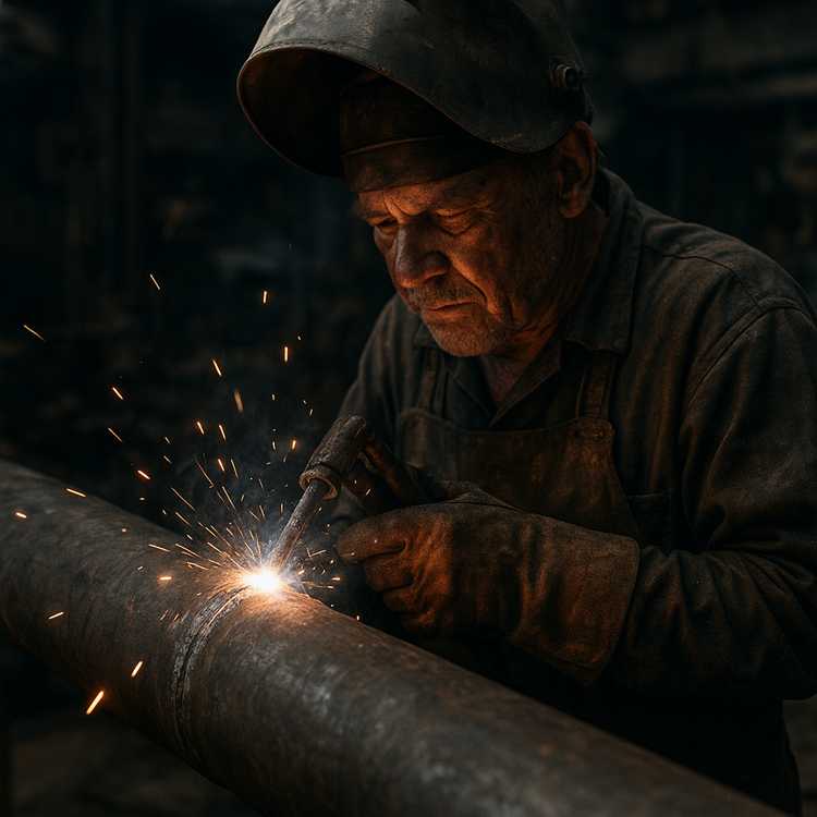 Во время работы периодически очищайте сварочный шов от шлака и брызг металла. Для этого используйте зубило, молоток и щетку по металлу. После завершения сварки, при необходимости, произведите зачистку шва до требуемого состояния.